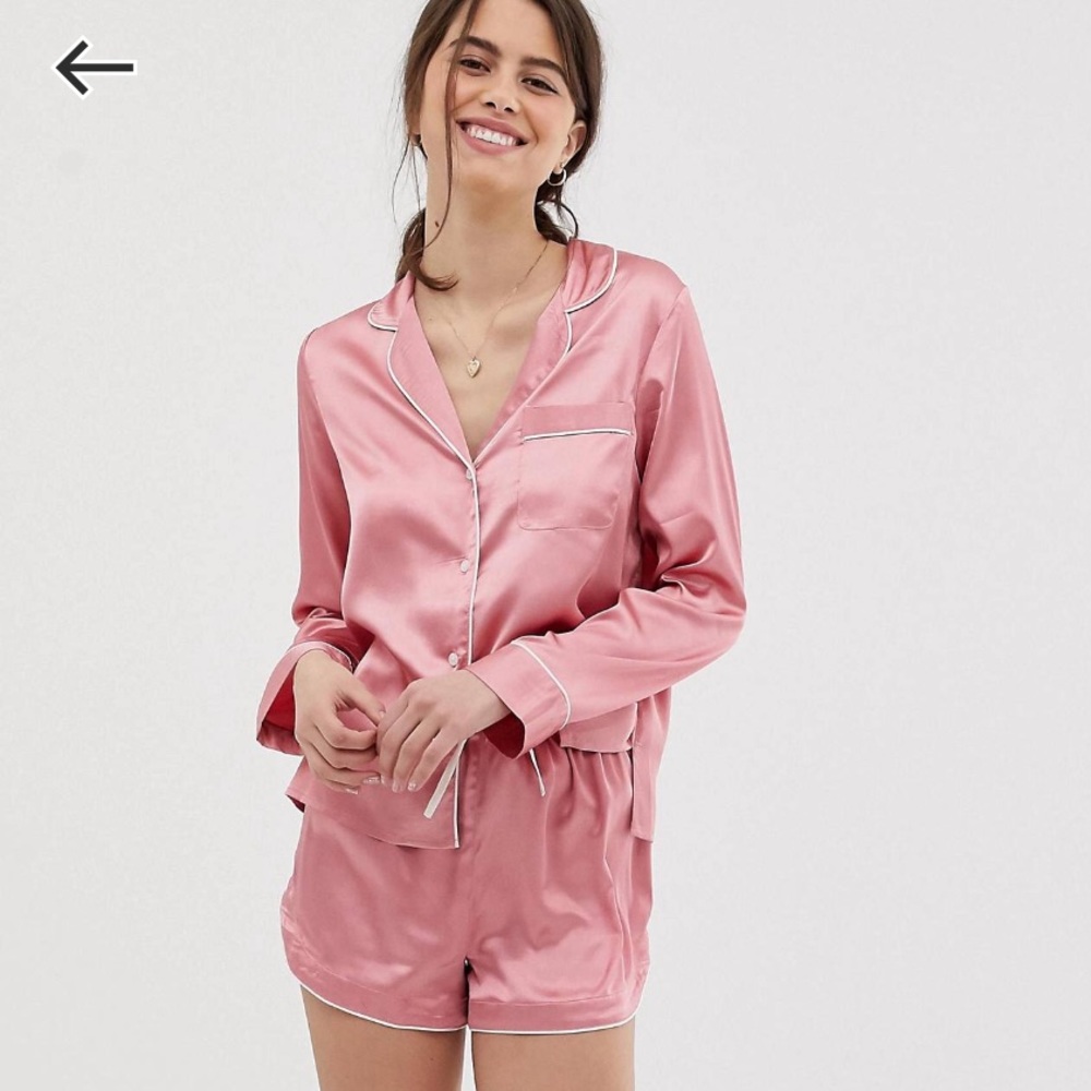 Silk Pajamas Top XS